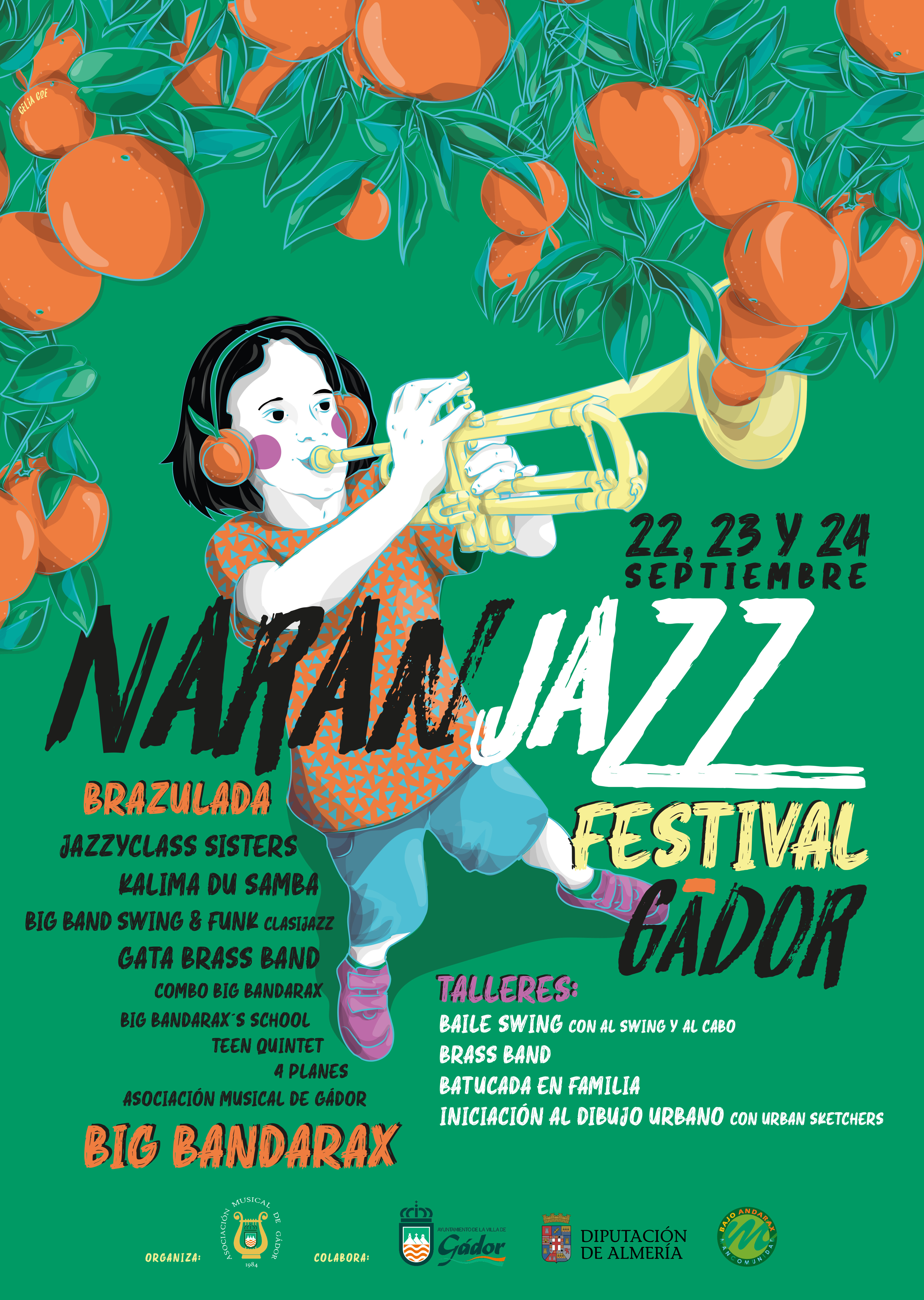 El II 'Naranjazz' llenará de música Gádor del 22 al 24 de septiembre.